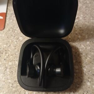 Wireless Black Earbuds with Charging Case